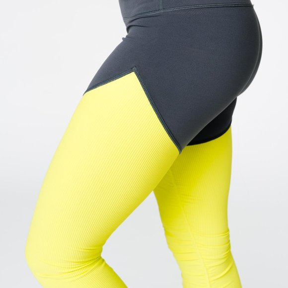 Neon Yellow Parallel Luxe Hi-Rise 7/8 24" - Picture 2 of 2